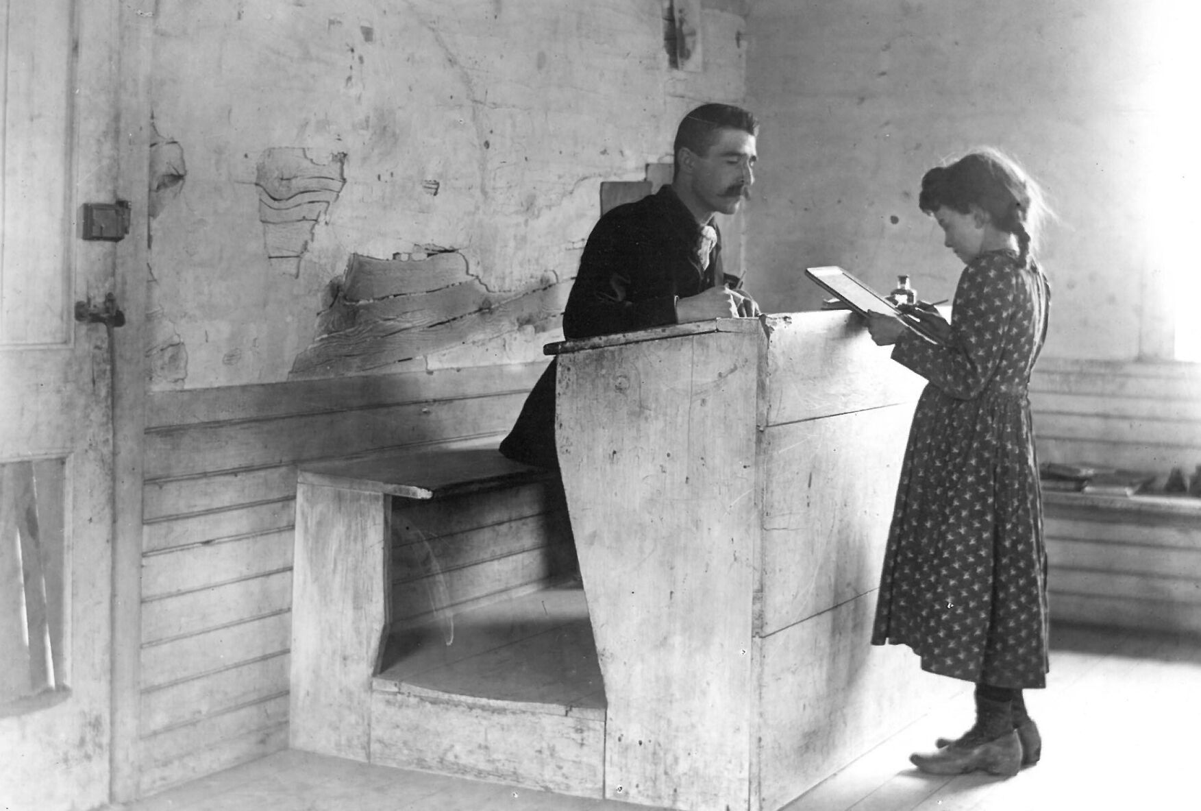 Teacher and Student. Circa 1893